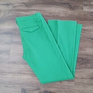 Gap Modern Boot Cut Pants Size 2 Extremely Green 100% Cotton Y2K Women's